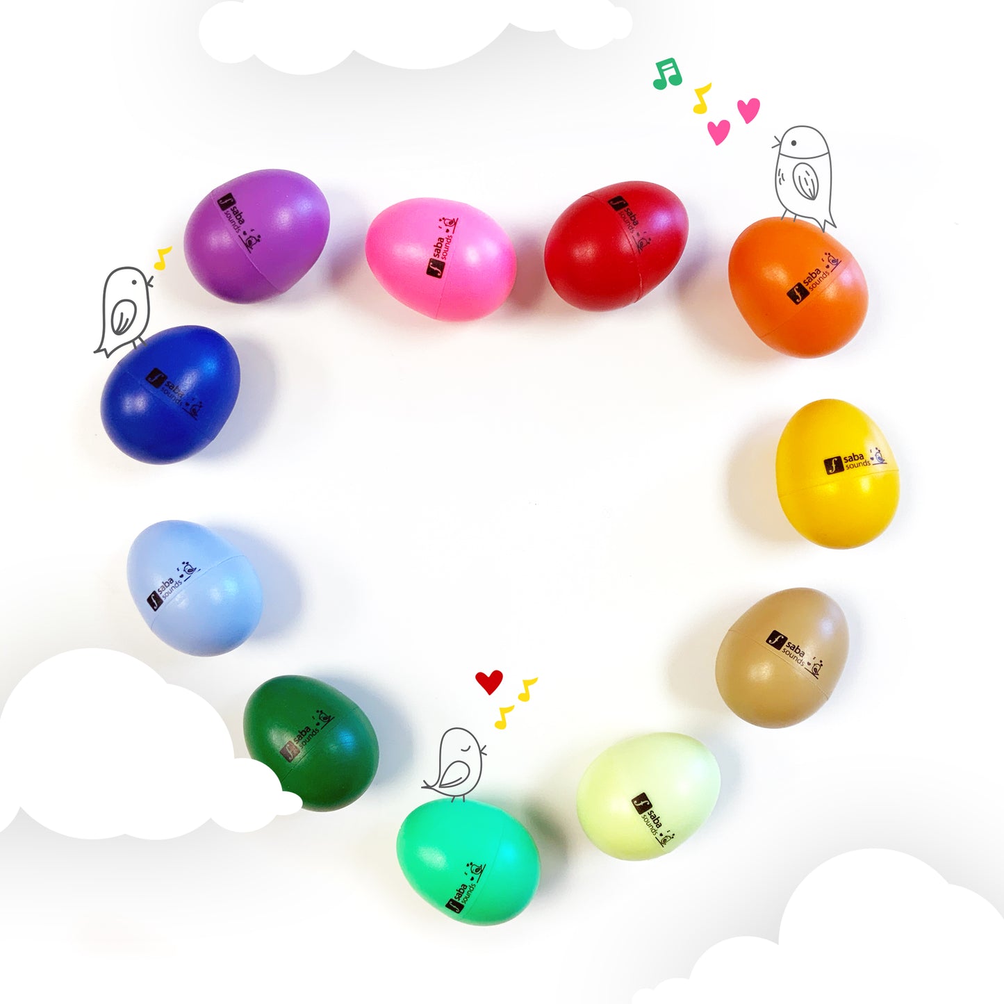 ABS Egg Plastic Shaker / Musical Easter Egg
