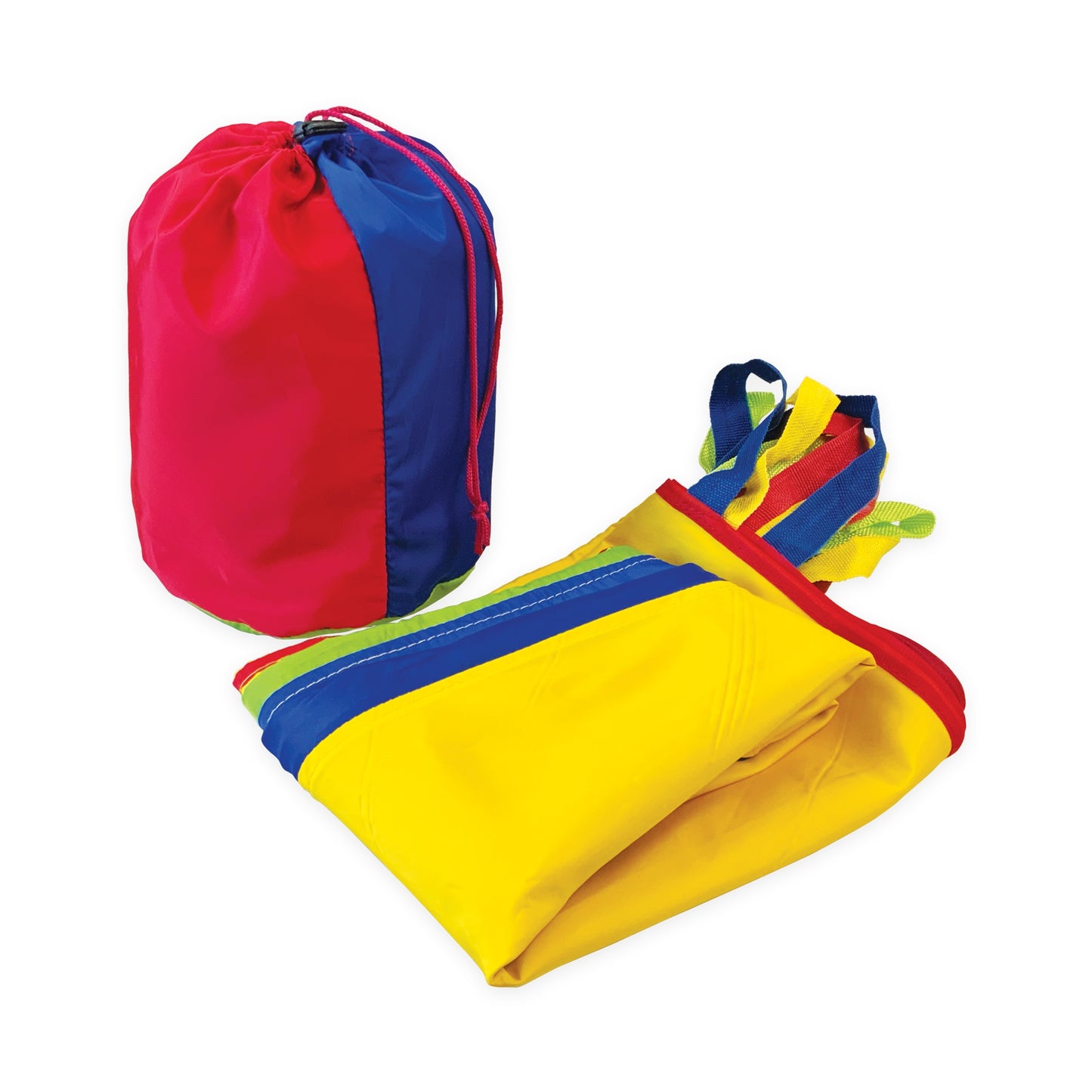 Rainbow Parachute with 16 handles